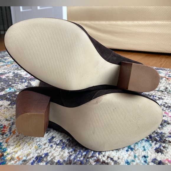 Knee Length Suede Boots/Leather | Women’s 9.5 M - Picture 9 of 11